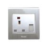 CLICK-ART-3 PIN FLAT SOCKET WITH SWITCH,13A	