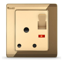 CLICK MARIGOLD-3 & PIN ROUND SOCKET WITH SW, 15A