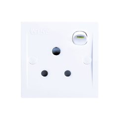 CLICK-PREMIUM-3 PIN ROUND SOCKET WITH SWITCH,15A	