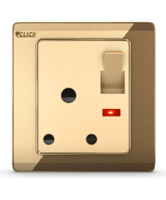 CLICK MARIGOLD-3 & PIN ROUND SOCKET WITH SW, 15A