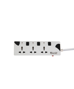 CLICK SAFE EXTENSION SOCKET 2PIN 3SKT 3Y