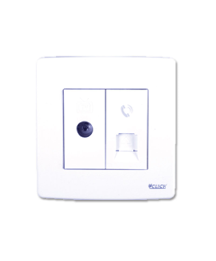 CLICK-PRIME-TV AND TELEPHONE SOCKET	