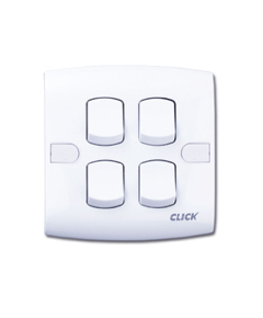 CLICK-TOUCH-4 GANG 1 WAY SWITCH	